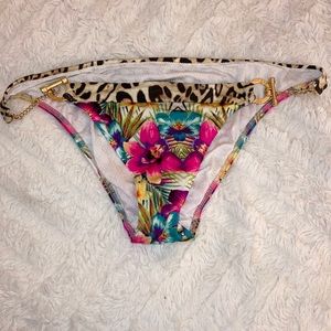 Victoria Secret floral/animal print bikini bottom